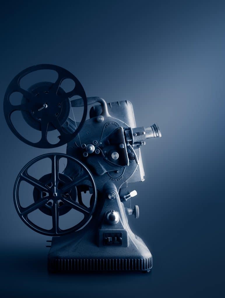 A photograph of a movie projector to depict the theme of this editorial on Samuel Nkwume, the movie producer.